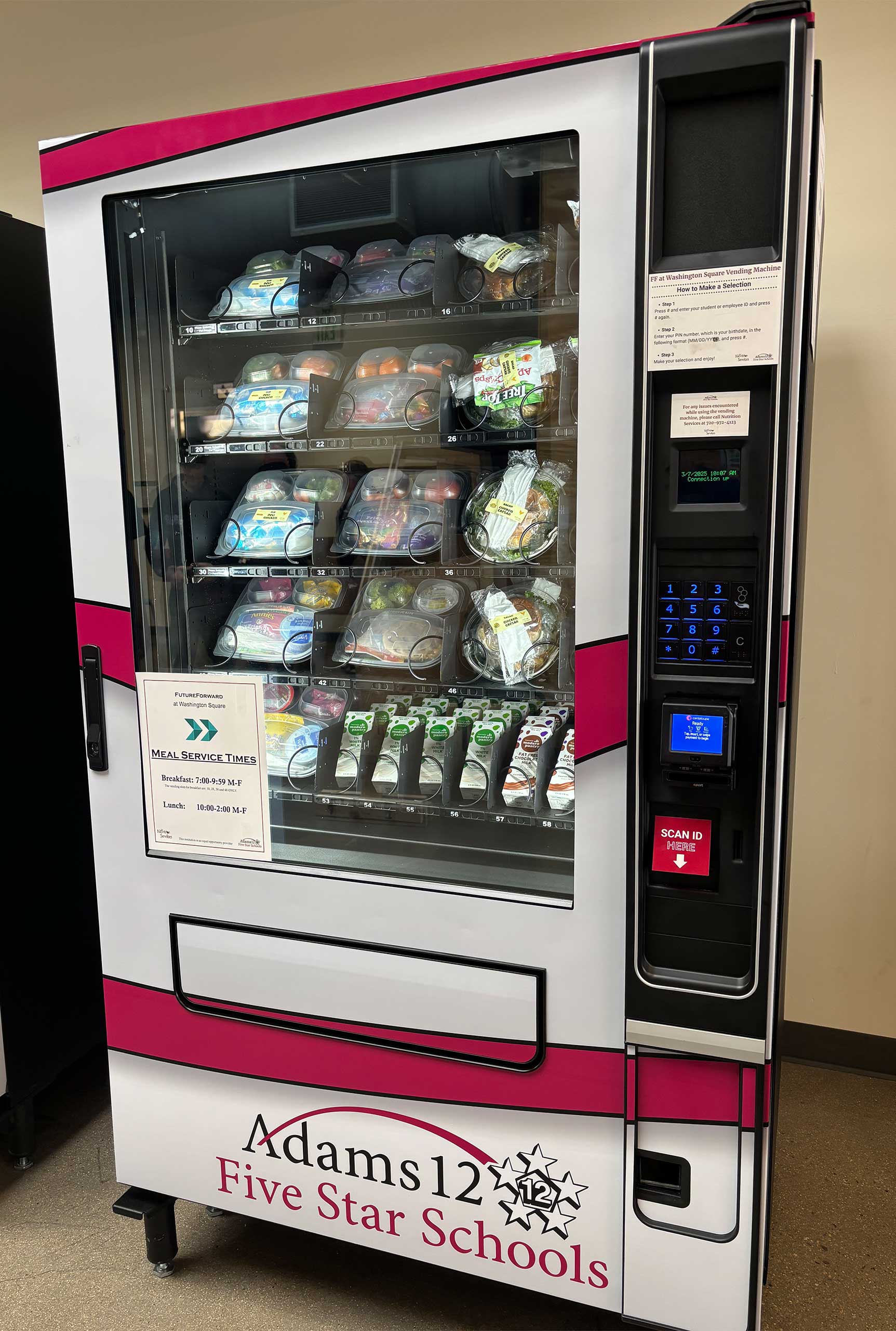 Adams 12 school vending machine